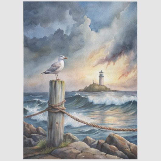 A Coastal Series Design 29 Tissuepapier (Voorkant)