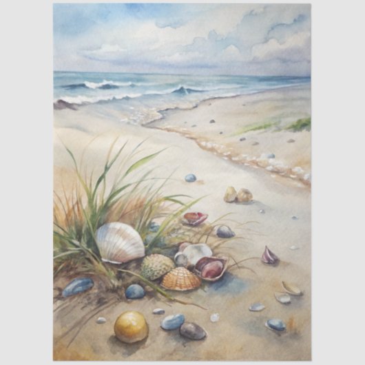 A Coastal Series Design 33 Tissuepapier (Voorkant)