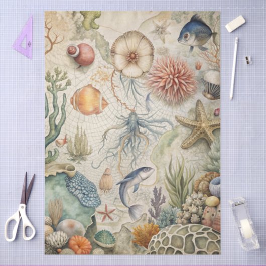 A Coastal Series Design 51 Tissuepapier (Craft)