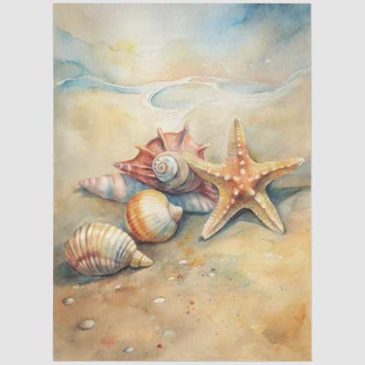 A Coastal Series Design 57 Tissuepapier (Voorkant)