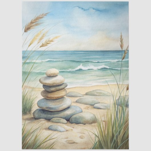 A Coastal Series Design 58 Tissuepapier (Voorkant)