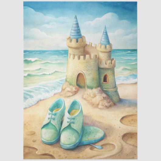 A Coastal Series Design 5 Tissuepapier (Voorkant)