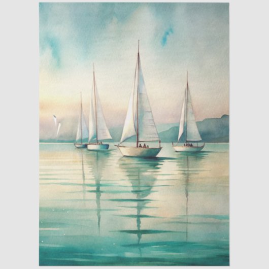 A Coastal Series Design 74 Tissuepapier (Voorkant)