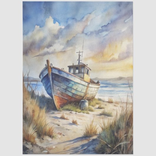 A Coastal Series Design 76 Tissuepapier (Voorkant)