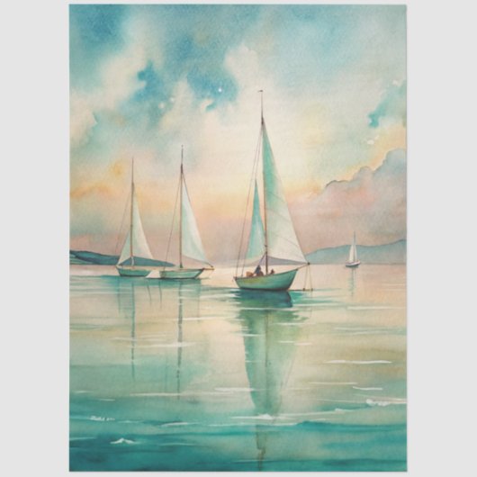 A Coastal Series Design 81 Tissuepapier (Voorkant)