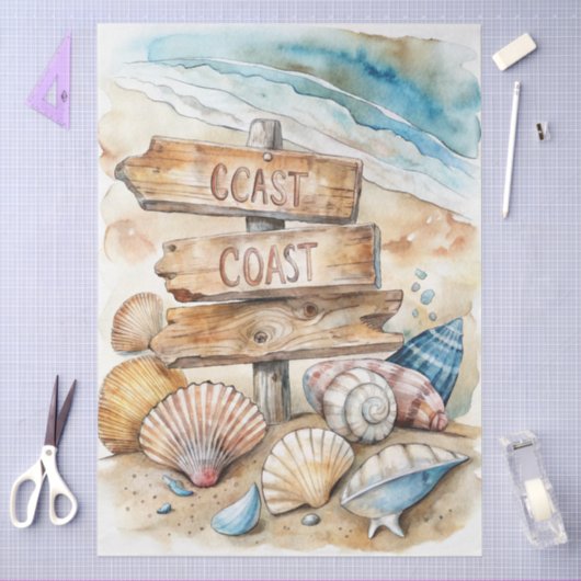 A Coastal Series Design 82 Tissuepapier (Craft)