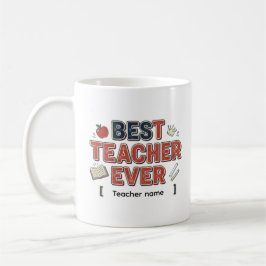 A coffee mug is the best teacher ever, a fun gift koffiemok