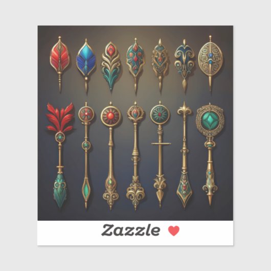 A Collection of Ancient Darts Sticker (Vel)