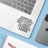 A collection of motivational quotes sticker (Laptop met iPhone)