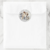A Collection of Seashells on Sand Ronde Sticker (Tas)