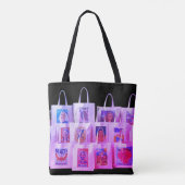 A Collection of Tote Bags on a Roomy Tote Bag (Achterkant)
