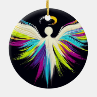 A Colorful Angel Christmas Tree Keramisch Ornament