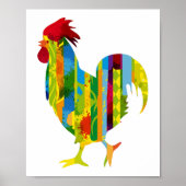 A colorful rooster poster (Voorkant)