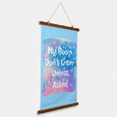 A Colorful Wooden Framed Personalized  Hangend Wandkleed (Gebogen)