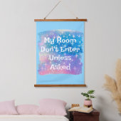 A Colorful Wooden Framed Personalized  Hangend Wandkleed (Slaapkamer)