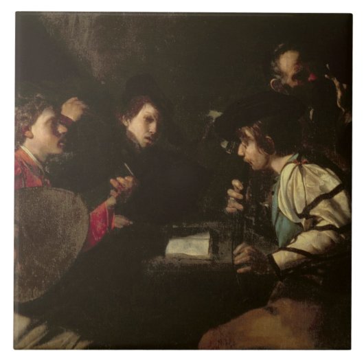 A Concert, c.1610-20 (olie op canvas) Tegeltje (Voorkant)