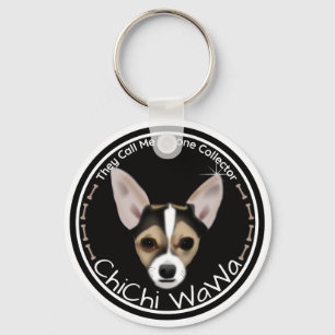 A Cool Original Chihuahua Black & Brown Graphic Sleutelhanger