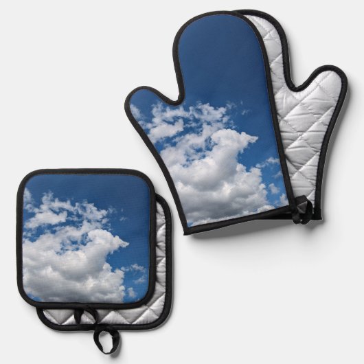 A corner of clouds ovenwant & pannenlap set (Voorkant / Achterkant)