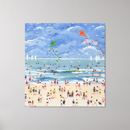 A Cornish Beach Canvas Afdruk (Voorkant)