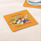 A Cornucopia of Blessings Kartonnen Onderzetters (Schuin)