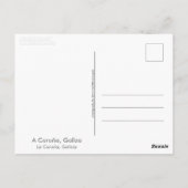 A Coruna, Galicië (Spanje) Briefkaart (Achterkant)