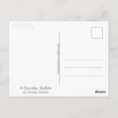 A Coruna, Galicië (Spanje) Briefkaart (Achterkant)