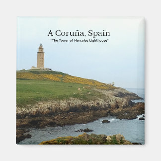 A Coruña, Spanje - De Toren van Hercules Vuurtoren Magneet