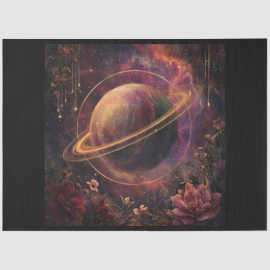 A Cosmic Planet and Crystals Series Design 6 Tissuepapier (Voorkant)