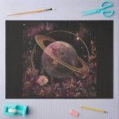 A Cosmic Planet and Crystals Series Ontwerp 1 Tissuepapier (Craft)