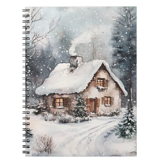 A Cosy Cottage in winter Notitieboek (Voorkant)