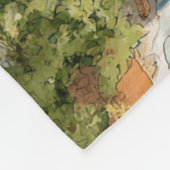 A Cosy Seaside Balcony Fleece Deken (Hoek)