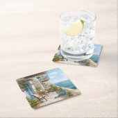 A Cosy Seaside Balcony Kartonnen Onderzetters (Insitu)