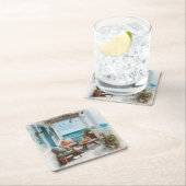A Cosy Seaside Balcony Kartonnen Onderzetters (Insitu)
