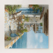 A Cosy Seaside Balcony Legpuzzel (Horizontaal)