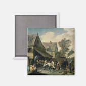 A country dance magneet (Voorkant / Achterkant)