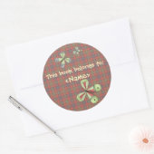 A Country Garden Vlinder Boek Sticker (Envelop)