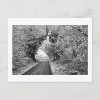 A Country Road in Winter: Cheshire, Engeland Briefkaart