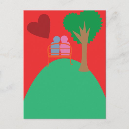A Couple Dating  Briefkaart (Voorkant)