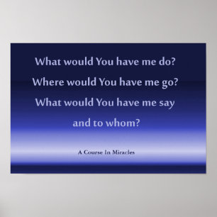 A Course In Miracles poster 41.91cm x 27.94cm