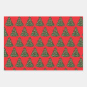 A Cozy Christmas Gathering Set on Warm Red Inpakpapier Vel (Voorkant 2)