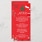 A Cozy Christmas Gathering Set on Warm Red Menu (Voorkant / Achterkant)