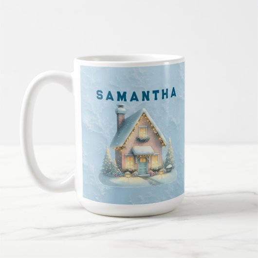  A Cozy Christmas Gift - Personalized Name Mug  Koffiemok (Links)