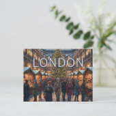 A Cozy Covent Garden - Christmas in London Briefkaart (Staand voorkant)