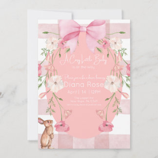 A Cozy Little Baby Is on the Way Shower Invitation Kaart