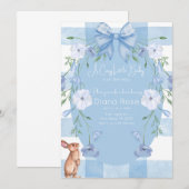 A Cozy Little Baby Is on the Way Shower Invite  Kaart (Voorkant / Achterkant)