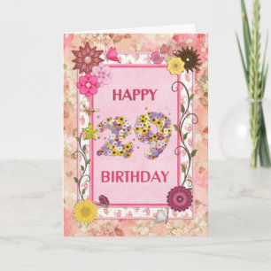 A craft look 29th birthday card kaart