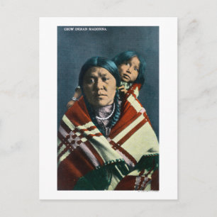 A Crow Indian Madonna en Child Briefkaart