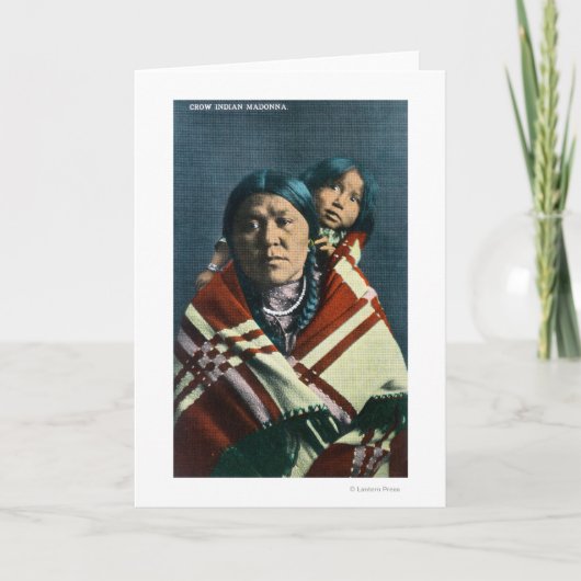 A Crow Indian Madonna en Child Kaart (Voorkant)