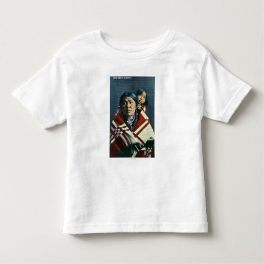 A Crow Indian Madonna en Child Kinder Shirts (Voorkant)