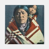 A Crow Indian Madonna en Child Magneet (Voorkant)